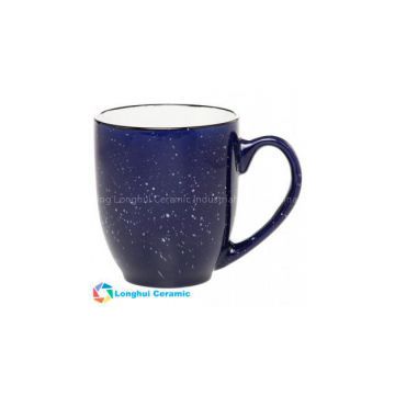 16oz Speckled design bistro style wide body ceramic drink mug