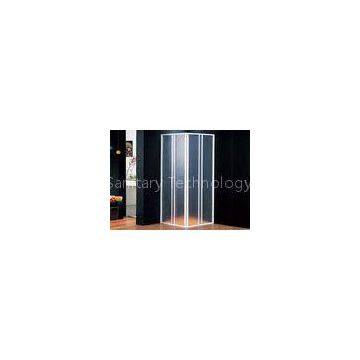 Acrylic Double Sliding Door Shower Enclosure Aluminium Handle 190cm Height