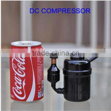 DC 12 24V micro hermetic portable rotary R134a small refrigeration mini compressor