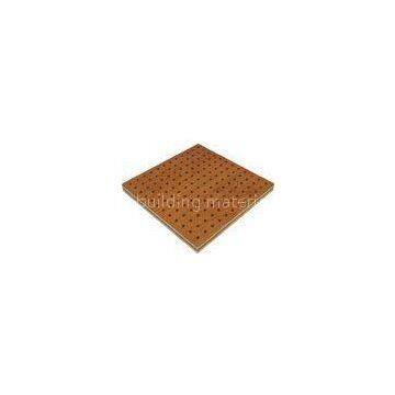 Free Standing Wooden Perforated Acoustic Panel , Low Formaldehyde