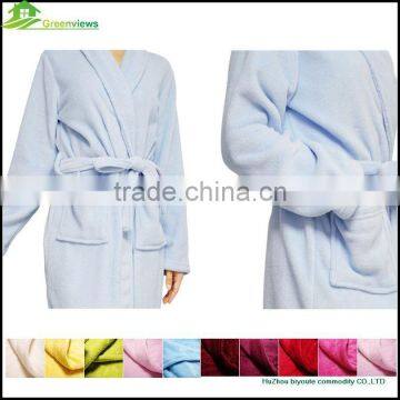 Coral Fleece Fabric Bathrobe for Couples Bath Robe Velvet Robe photo-6