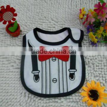 cotton +PEVA sweet wonderful design boy's bib