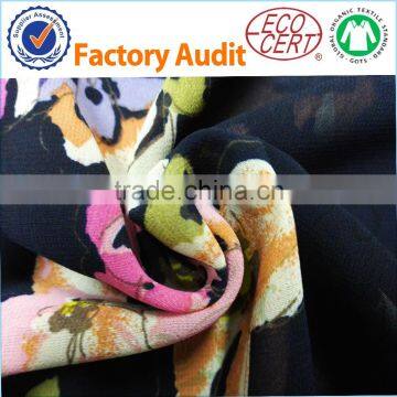 75D Chiffon for Colthing Textile Printed Floral Chiffon Fabric for Women Dress photo-4