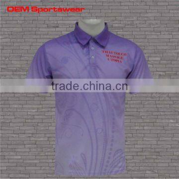 Latest design sublimation custom polo shirt