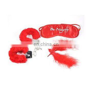 Red plush sexy handcuffs cheap sex toy for man SH2069