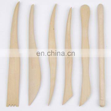 6pcs 6" Wood Clay Tool Set