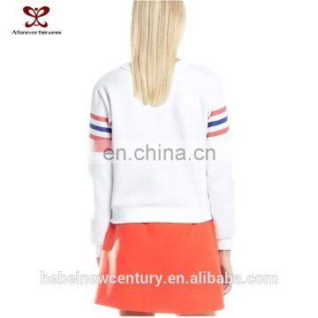 2016 New Style Women Clothes Fashion Causal Printed Letters Women Blouse Red Blue Stripes Loose Printing Blouse photo-2