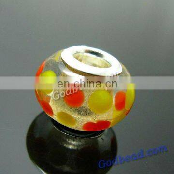 383 loely glass bead wholesale handmade murano lampwork glass european beads fit for charm bracelets