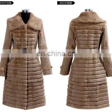 Ladies' Rabbit Fur Winter Coat New Fashion High Quality Real Fur Winter Coat STY.NO.3104#