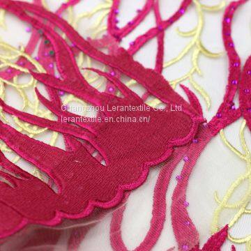 2017 Hot Selling Fast Delivery New Style Wholesale Knit Mesh Lace Fabric photo-4