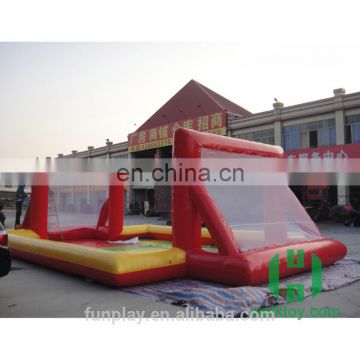 HI hot outdoor inflatable soap football field, giant ball game field