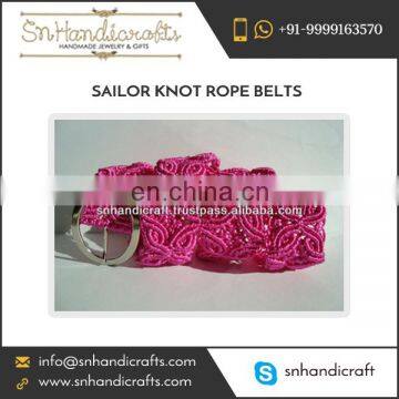 Inflatable Famous Braided Rope Belt for Women Available at Best Seller Rate