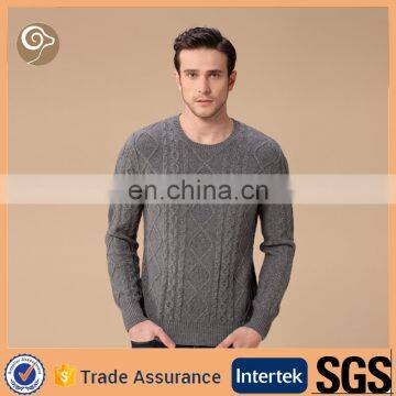 Men's Jacquard Design Cashmere sweater