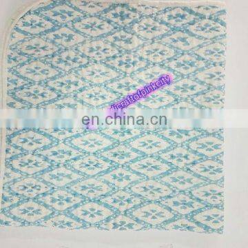 Hand Block Print Quilt Kantha Baby Quilt Baby Wrap Baby Kanth Throw Blanket photo-2