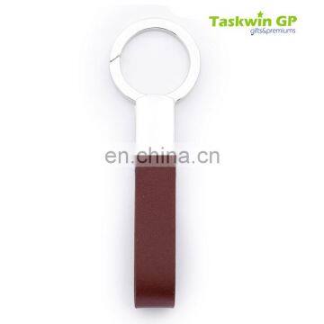 Simple Design Hot Wholesale Promotional Use Cheap PU Leather Keychain photo-2