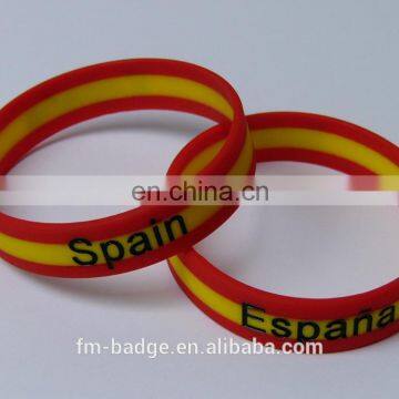 Custom Promotional Print Logo Football Silicone Wristband photo-2