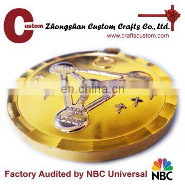 Wholesale soft enamel custom art collectible gold silver 3d medal