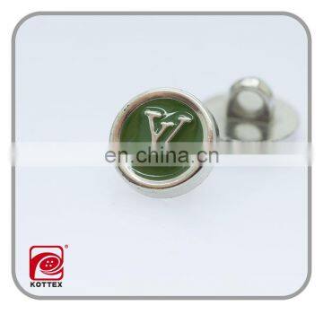 High quality round push metal with enamel button for garment sewing accessories