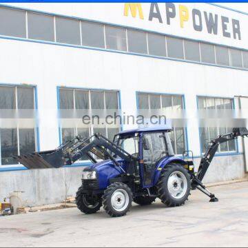 4X4 Wheel drive 50HP small tractor with loader