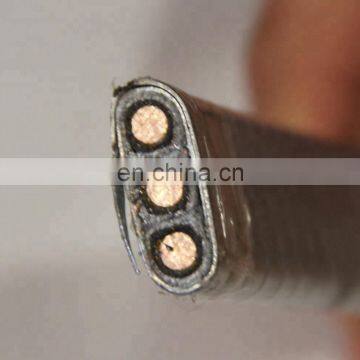 3kv copper 1awg 2awg 4awg 5awg 6awg 7awg EPDM insulation and lead sheath ESP cable