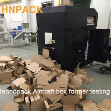 Auto Airplane Box Forming Machine (CE) Custom-made Hot Melt Version Auto Glue Sealing Airplane Box Formor photo-3