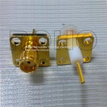 SMA Female Flange Connector for Rg174 Cable