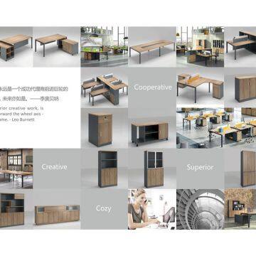 Modern Black 2 Person Office Partition Workstation With Extension photo-4
