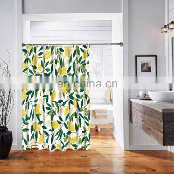 Fashion Printing Shower Curtain Green Extra Long photo-2