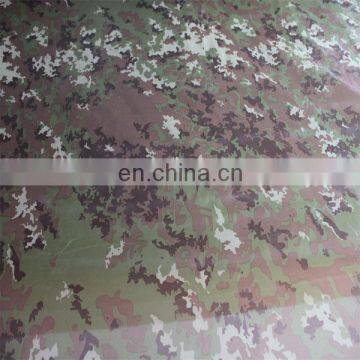 Camo coated waterproof taffeta fabric