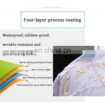 I@home China Modern Custom Made Designer Bathroom Waterproof Stripe Boho Shower Curtain Hotel