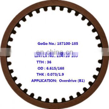 Transmission Friction Plate Kit For BUICK AW81-40LE gearbox repair clutches 284710-185/284708-185/284702-185/284700-185