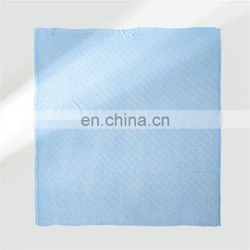 2020 Summer Hot Selling Products Bamboo Fiber Super Soft Solid Color Throw Traveling Picnic Sofa Living Room Chunky Knit Blanket photo-7