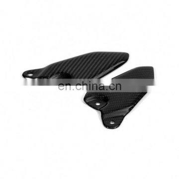 Motorcycle Carbon Fiber Heel Guard Plate Cover Protector For Kawasaki Z900 RS 2018