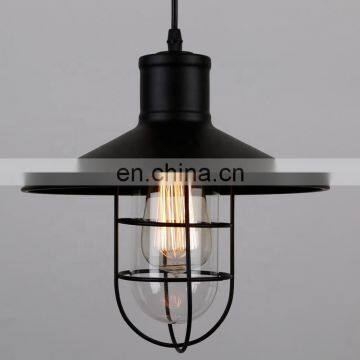 Gloss Lamp Shade Black Economical Custom Design Retro Vintage Pendant Light photo-2
