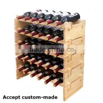 Accept custom-made solid wood wine shelf / rack / holders