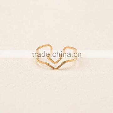 Hot sale gold ring jewelry, stainless steel finger rings