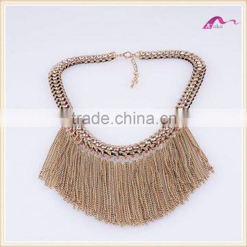 Latest Design Wholesale Chunky Tassel Statement Necklace In China