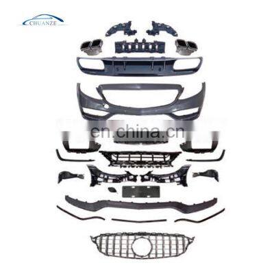 HOT SELLING BODY KIT FOR MERCEDES BENZ 2019 C-CLASS W205 C63 AMG FRONT REAR BUMPER GRILLE CARS ACCESSORIES