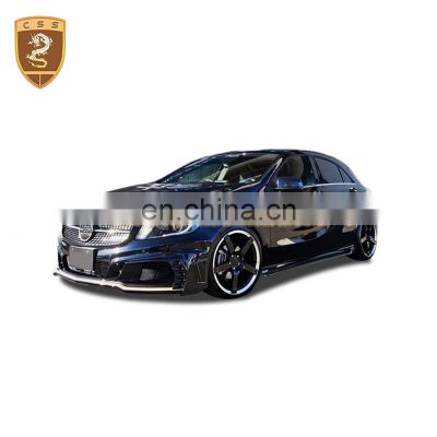 CSS hot selling car bumper body kit for BENS A class W176 to RW style bumper spoiler side skirts