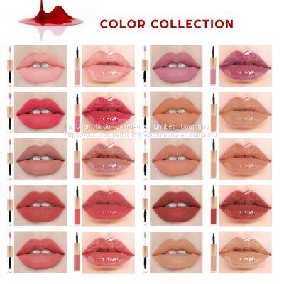 Make Your Own 10 Colors Non Sticky Cup Mask Waterproof Lip Gloss Vendor Private Label Matte Liquid Lipstick photo-3