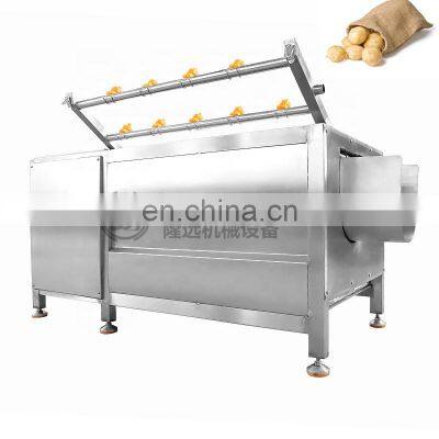 fruit and vegetable washing and drying machine fruit washing peeling machine