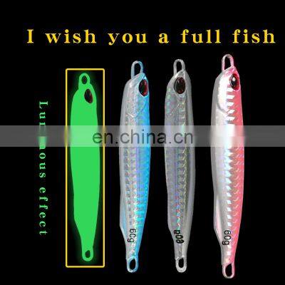 Hot Sale 40g /60g Slow Pitch Jig Fishing Lure Metal Squid Jigging Fishing Lures photo-5