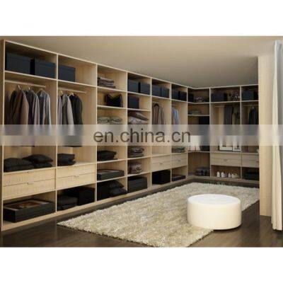 Modular modern bedroom wooden wardrobes walk in closet