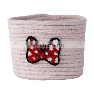 Baby Gift Toys Soft Woven Storage Basket Cotton Rope Baskets Handmade Household Storage Customized Color Custom Size Accepted