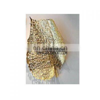 gold plated leaf wall decoration