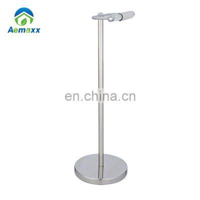 Manufacturer Chrome Stainless Steel Toilet Paper Tissue Holder Stand For Sale photo-2
