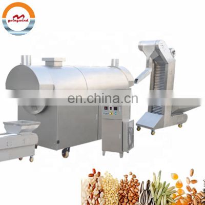 Automatic continuous grain roasting machine auto continous sunflower seed grains seeds electric gas roaster cheap price for sale