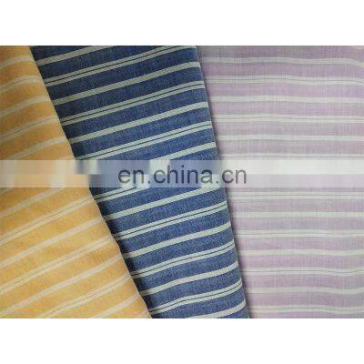 Manufacturer Well Made 94%cotton 6%rayon Cotton Rayon Fabric Striped Fabric photo-3