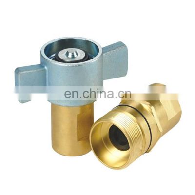 Stainless steel Screw To Connect hydraulic Coupler wing-nut thread to connect coupling