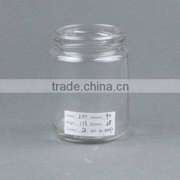 empty round glass sauce bottle wholesale